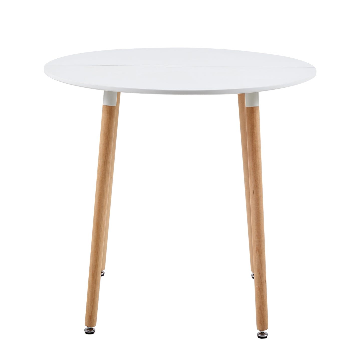 RONALD 90cm ronde eettafel met 4 poten - Wit