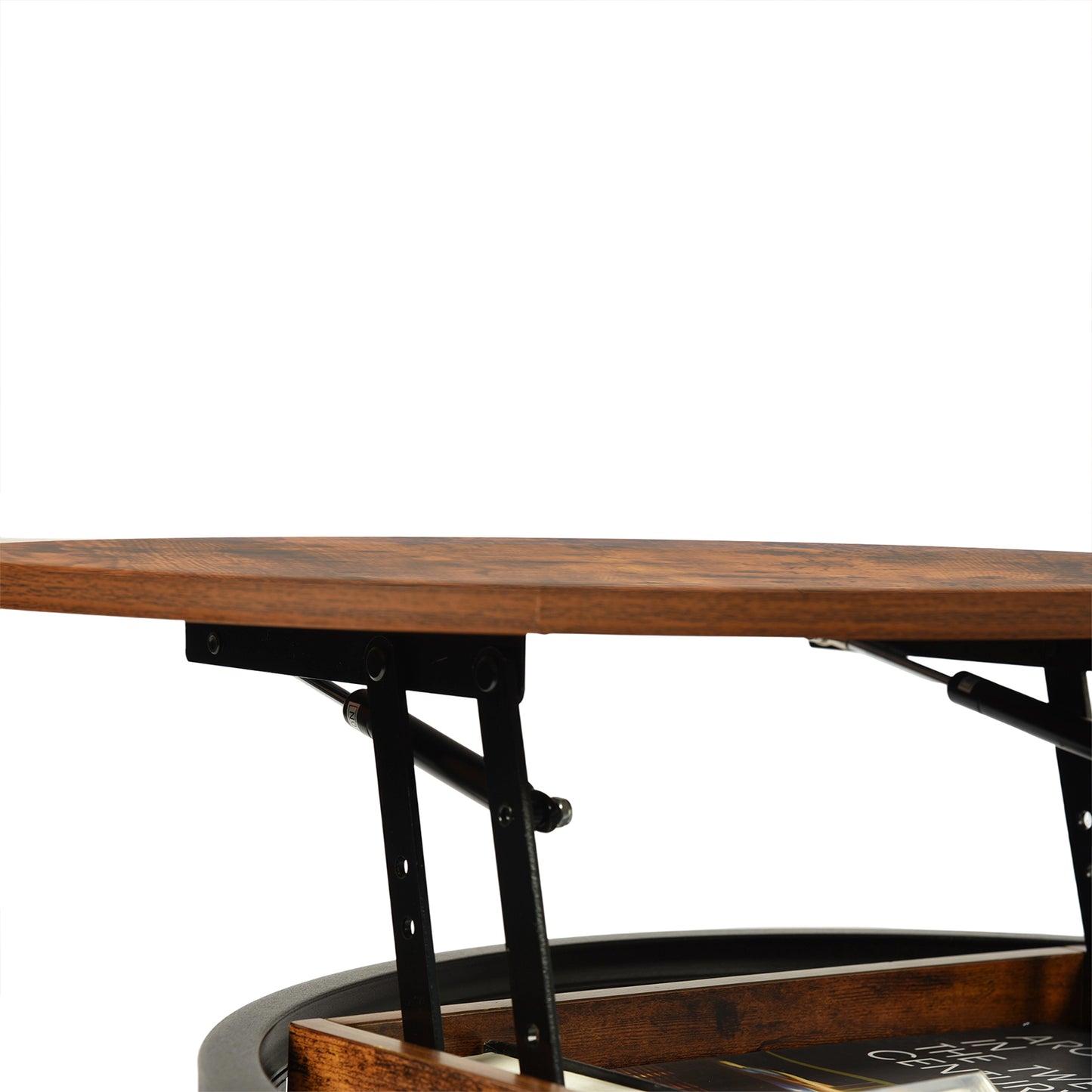Ronde Lift-tafel met Verborgen Opbergruimte - ROSS