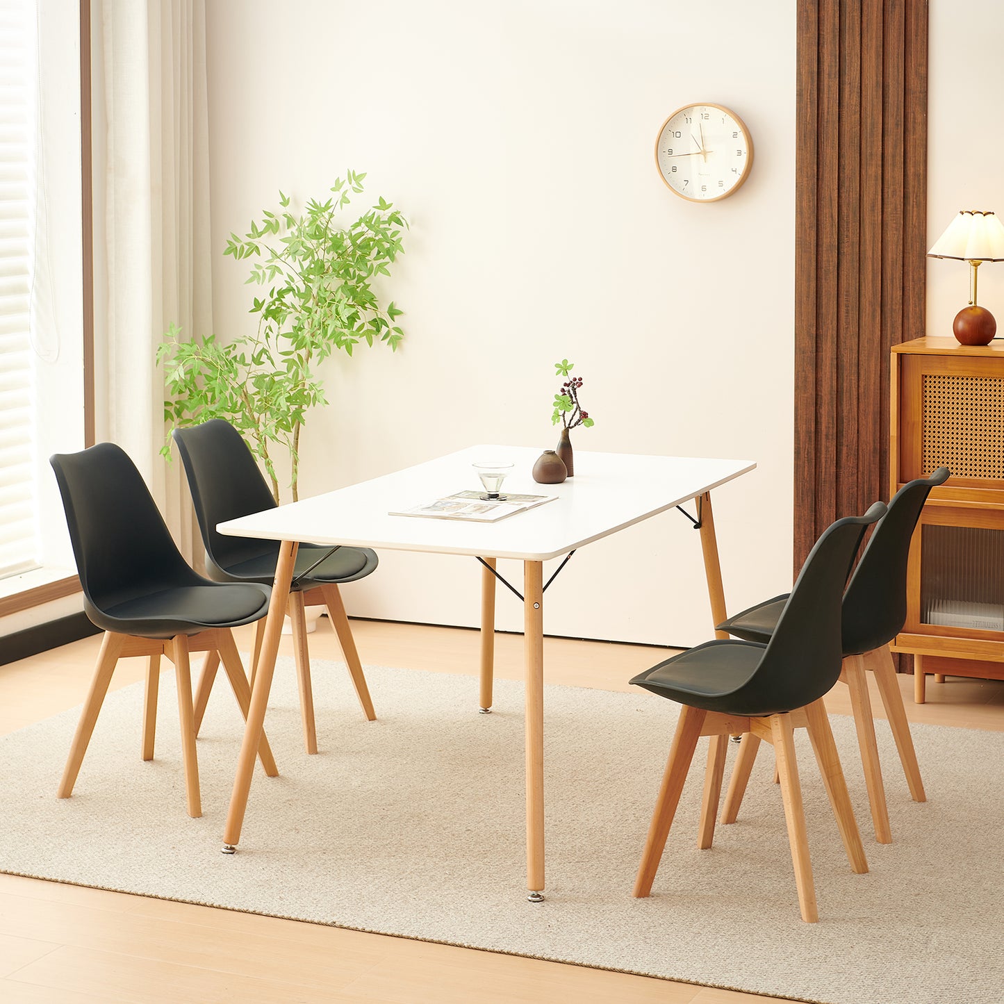 EGGREE Multifunctionele Nordic Simple Moderne Eettafel - Wit
