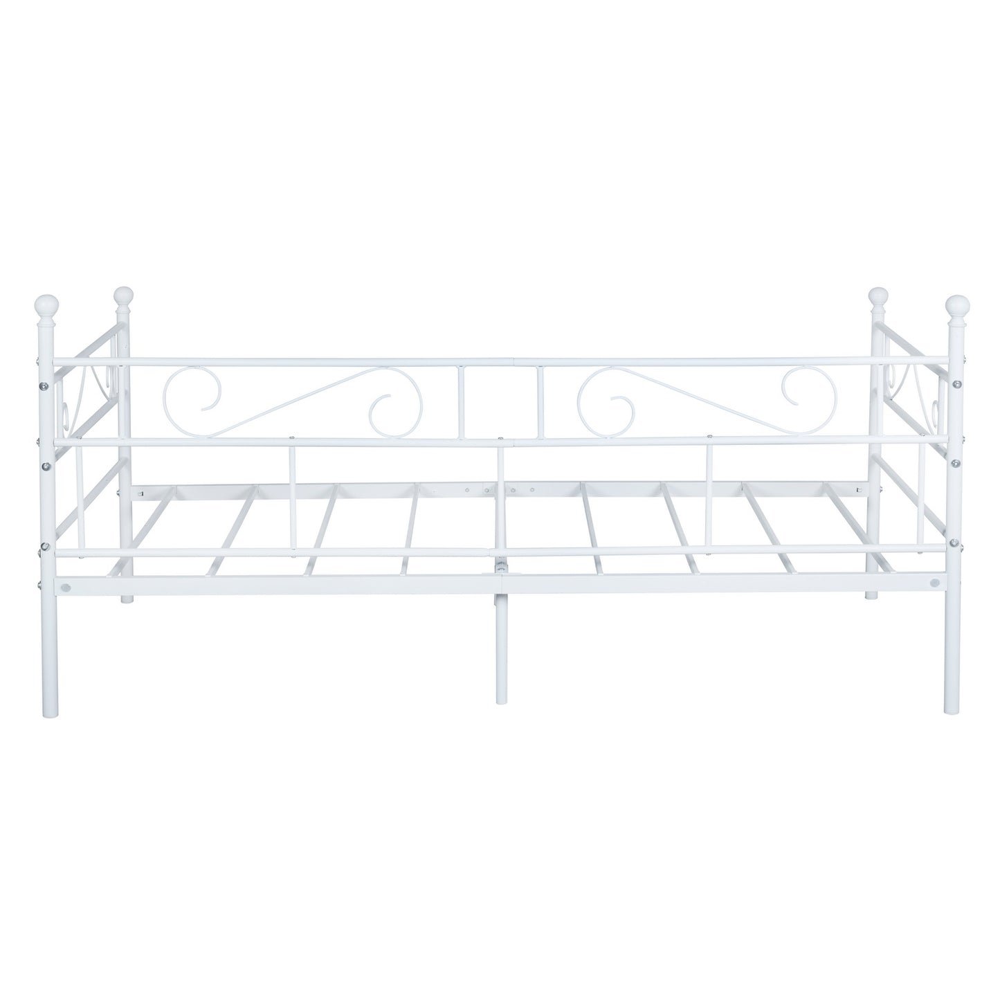 SOROSE Eenpersoons Metalen Slaapbankframe - Zwart/Wit