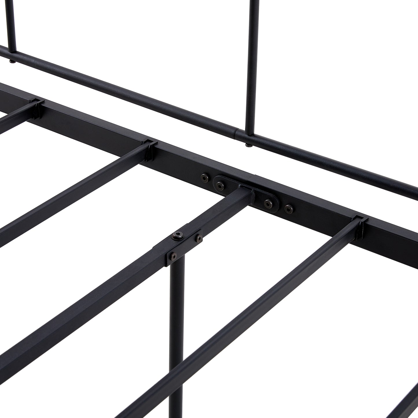 SUGAR Eenpersoons metalen slaapbankframe - Wit/Zwart