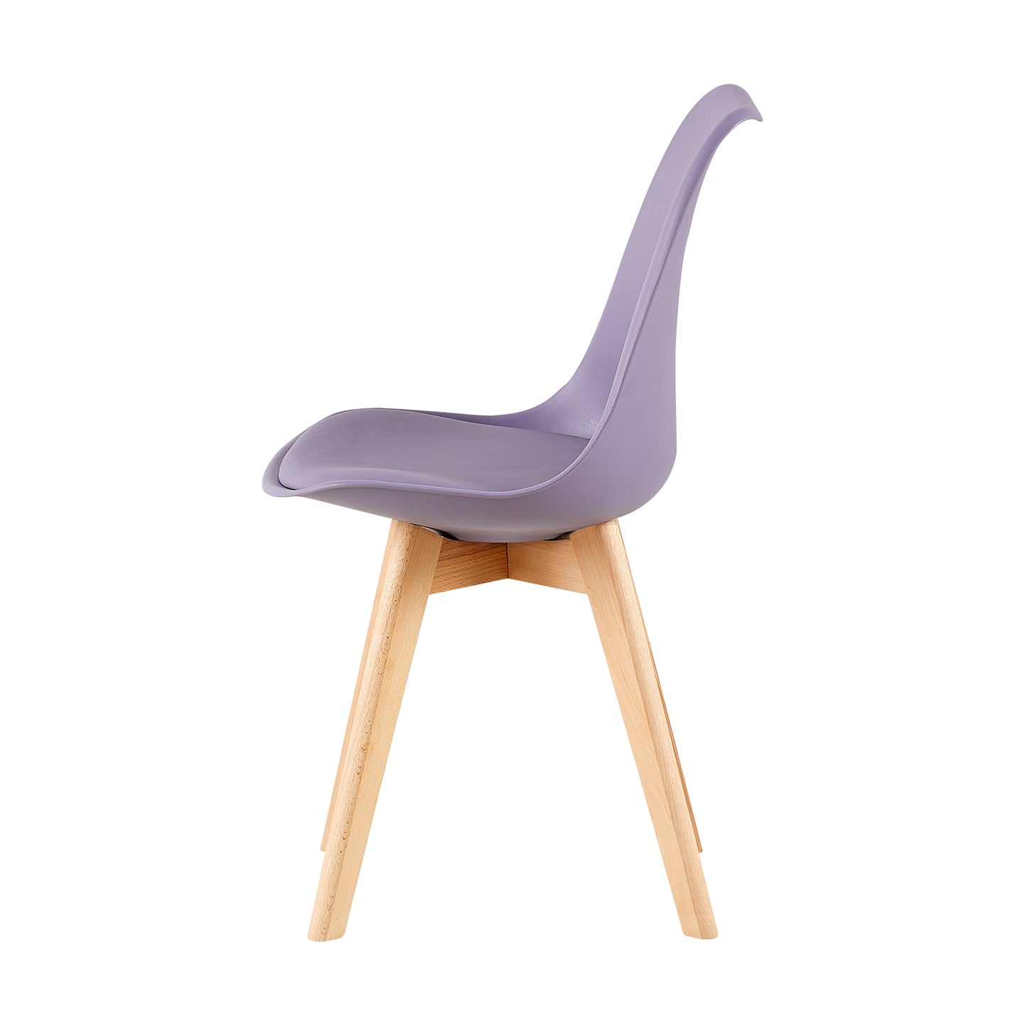 Moderne Tulp Eetkamerstoelen Set van 4 Kleurrijke Stoelen met Comfortabele Schuimkussens