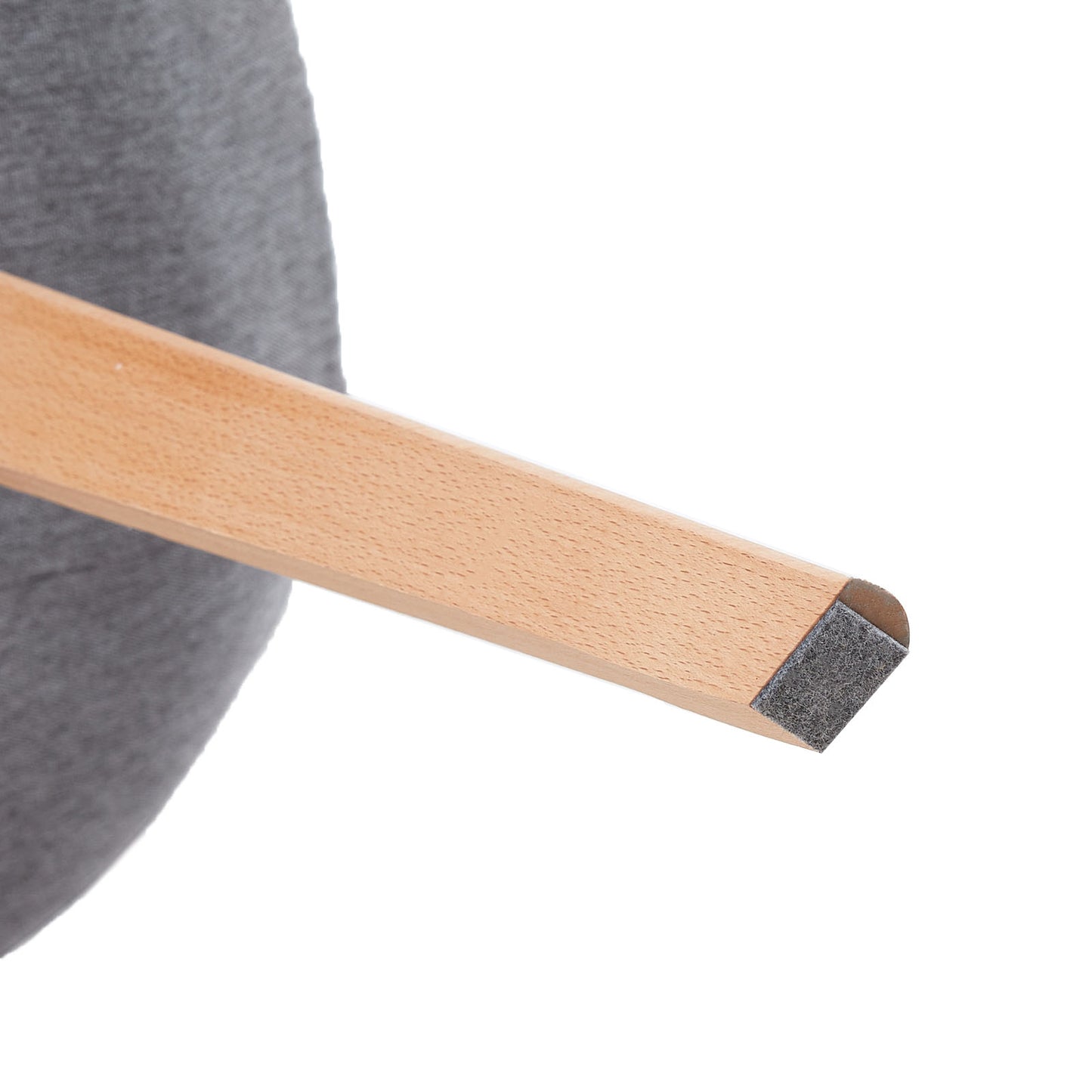 TULIP Stoffen Eetkamerstoelen (Set van 2) - Grijs/Geel
