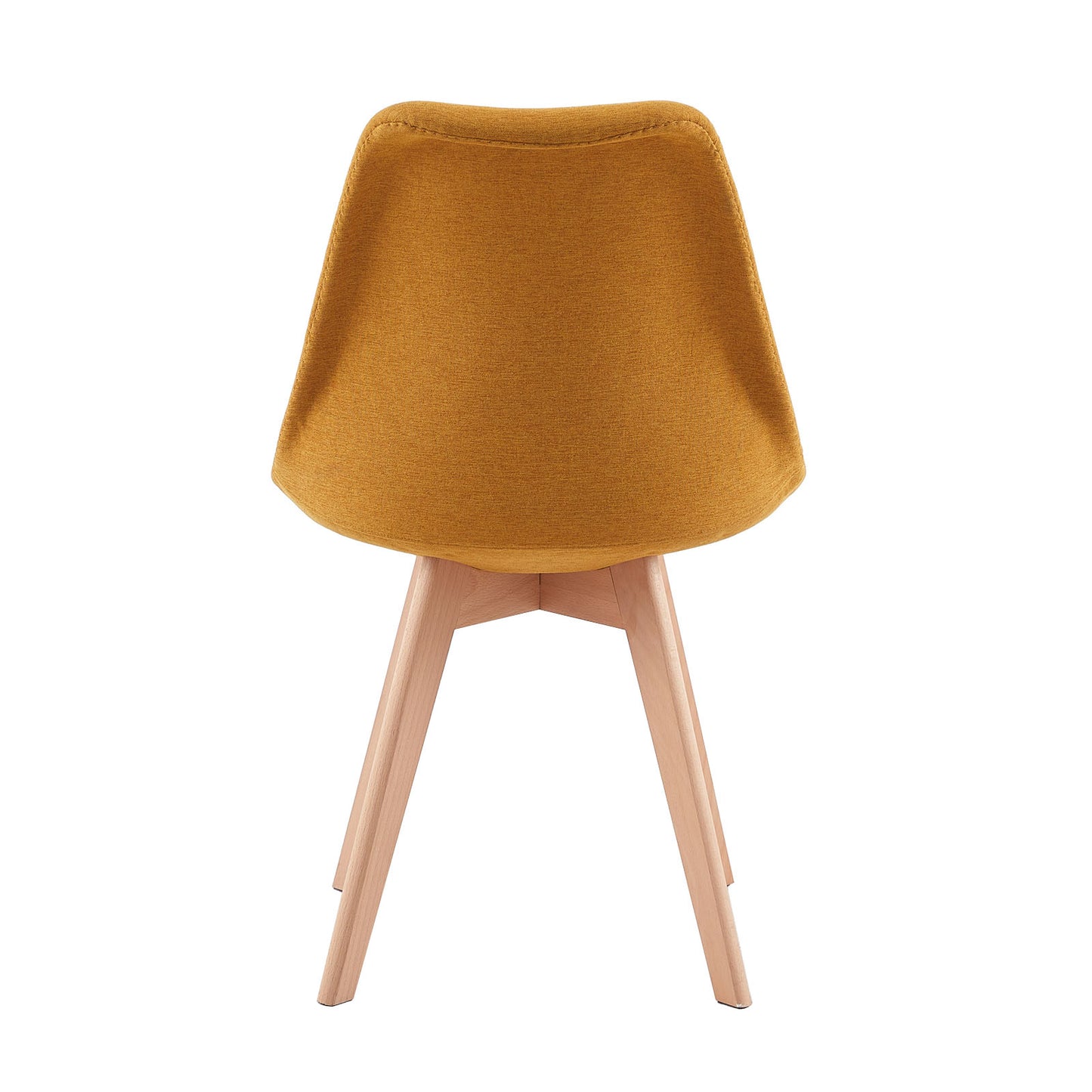TULIP Stoffen Eetkamerstoelen (Set van 2) - Grijs/Geel