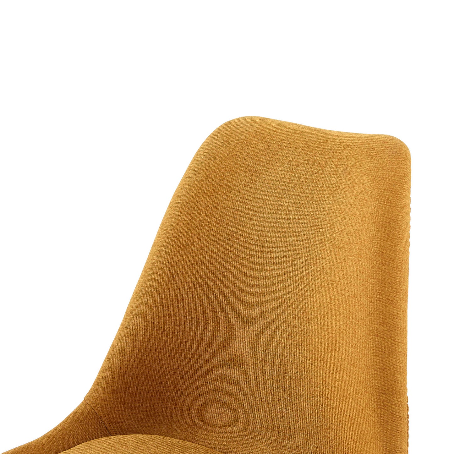 TULIP Stoffen Eetkamerstoelen (Set van 2) - Grijs/Geel