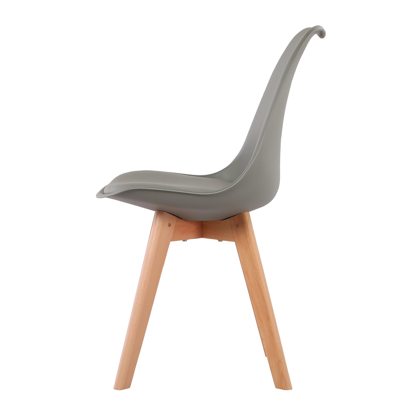 Eetkamerstoelen Set van 1/2/4/6 TULIP - Wit/Zwart/Grijs