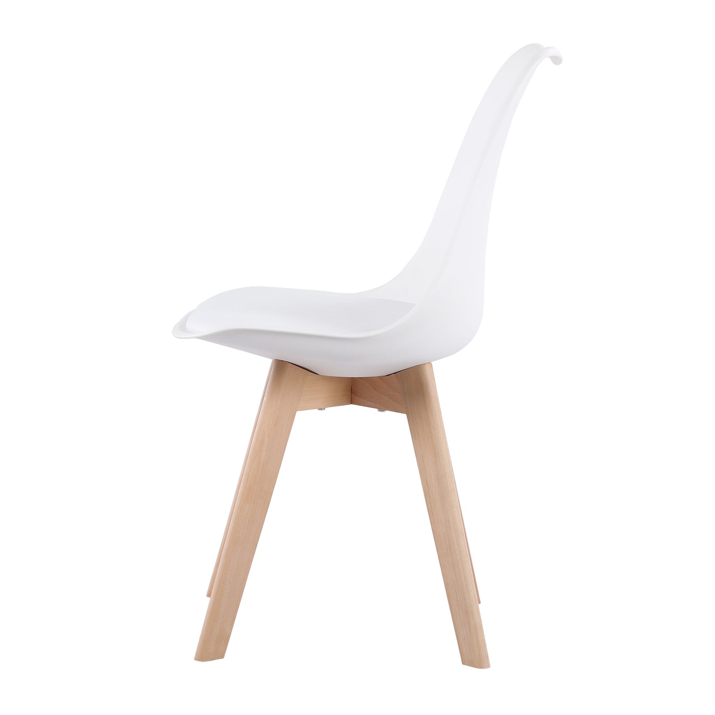 Eetkamerstoelen Set van 1/2/4/6 TULIP - Wit/Zwart/Grijs