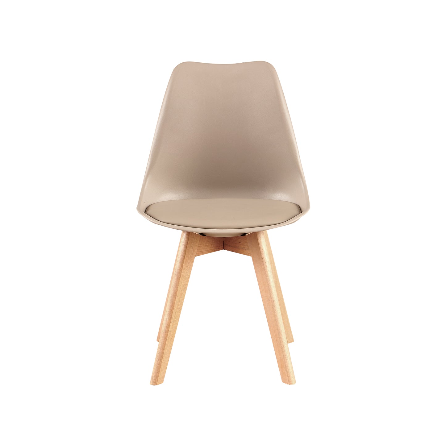 Stoelen Eetkamer Met Beuken Poten Set van 2/4-Licht Khaki - TULIP