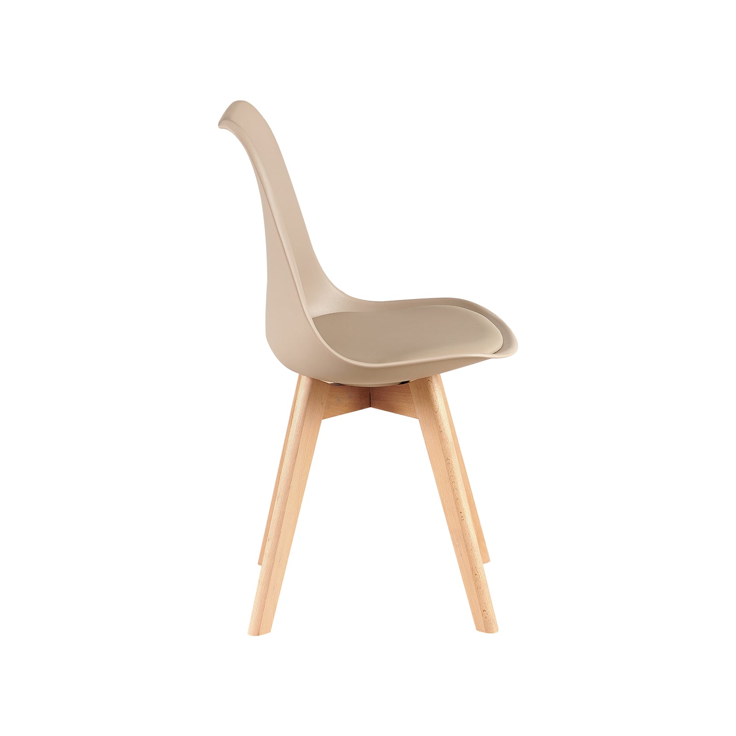 Stoelen Eetkamer Met Beuken Poten Set van 2/4-Licht Khaki - TULIP
