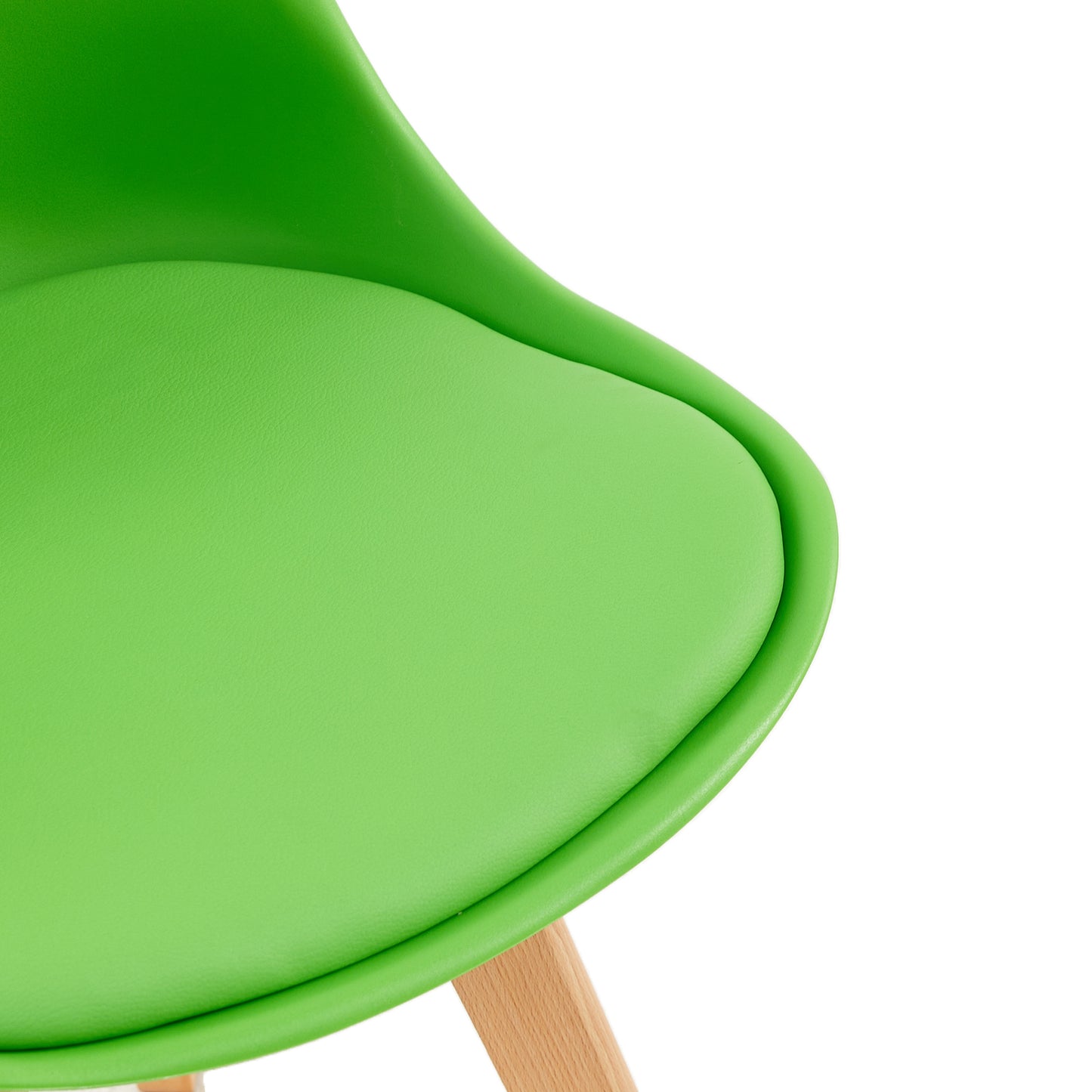 Moderne Tulp Eetkamerstoelen Set van 4 Kleurrijke Stoelen met Comfortabele Schuimkussens
