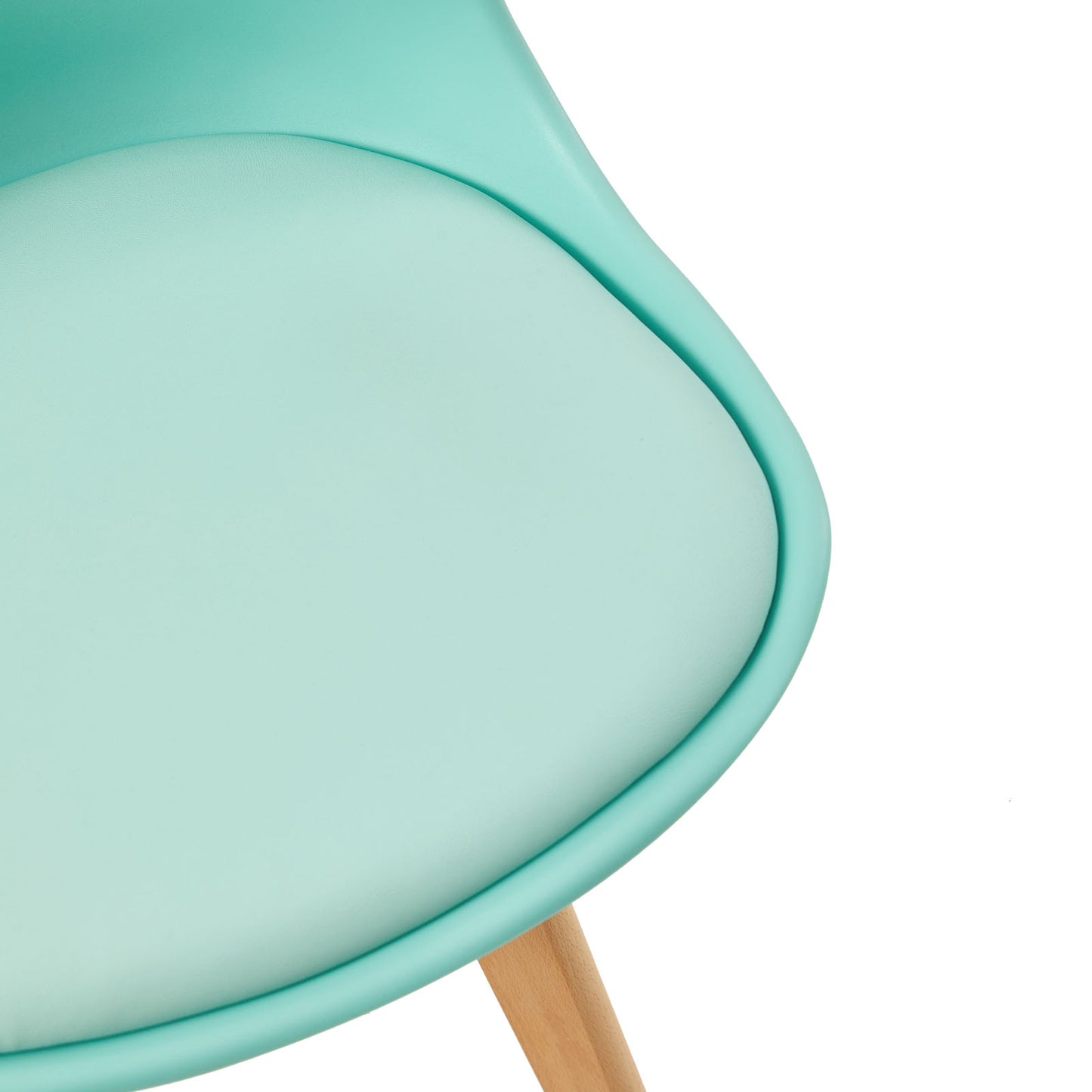 Moderne Tulp Eetkamerstoelen Set van 4 Kleurrijke Stoelen met Comfortabele Schuimkussens