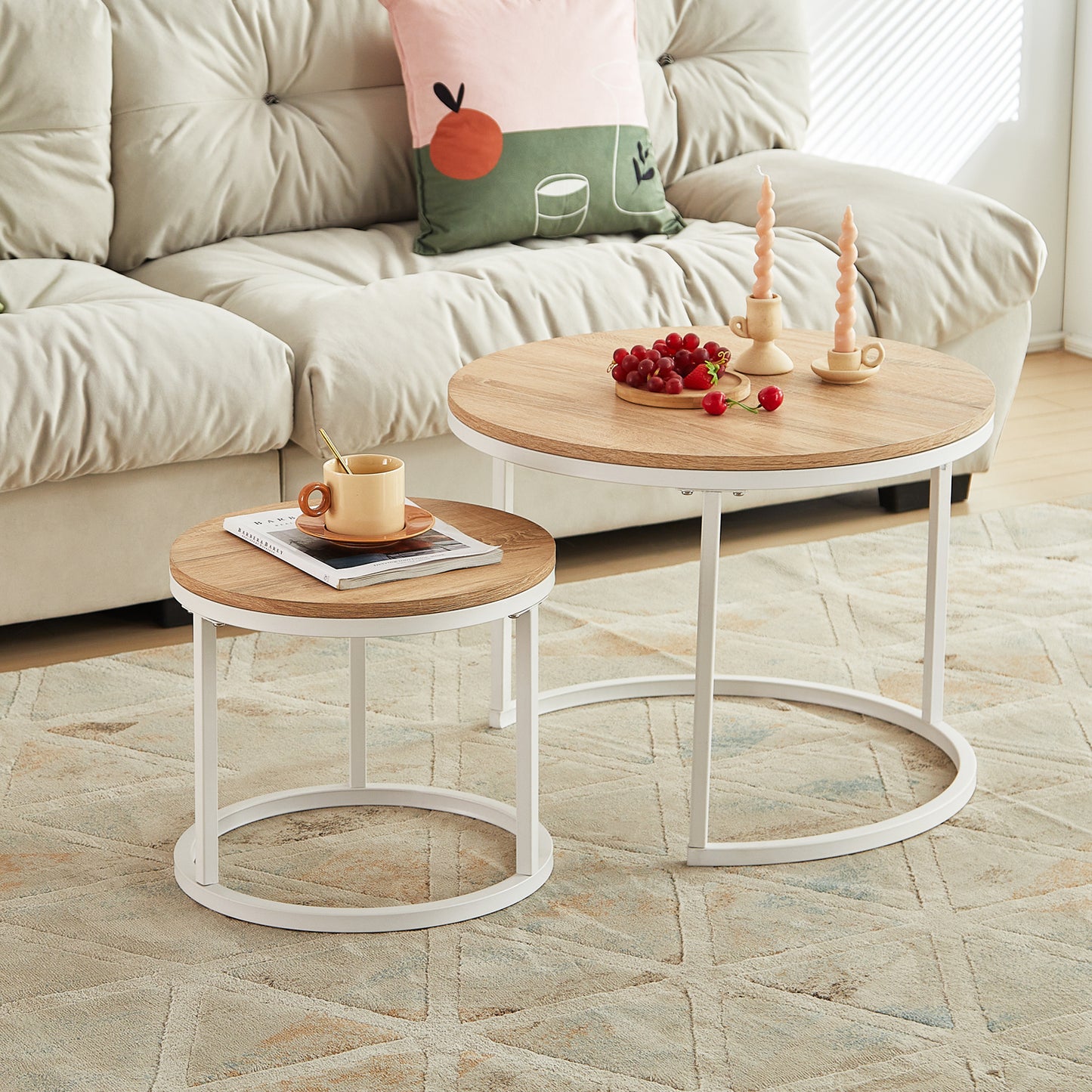VERONA Houten Salontafel (set van 2)