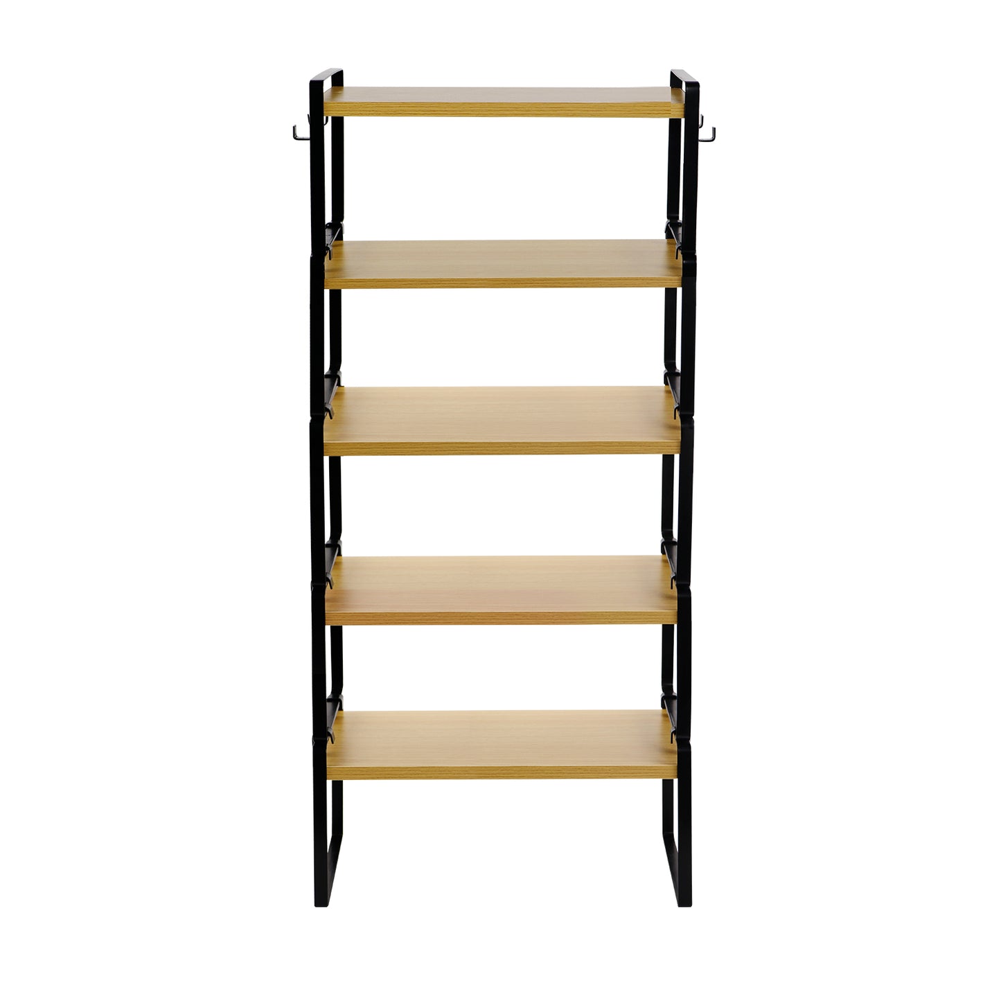 VILAS Stapelbaar Keuken Bamboe Kruidenrek 40 cm Set van 1/3/5-Vuur/Hout/Wit