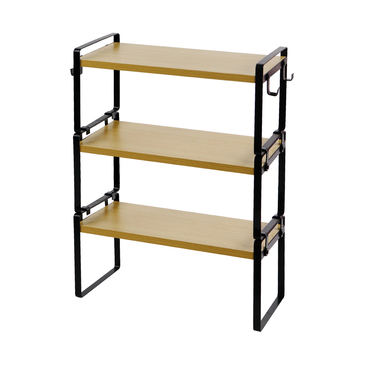 VILAS Stapelbaar Keuken Bamboe Kruidenrek 40 cm Set van 1/3/5-Vuur/Hout/Wit