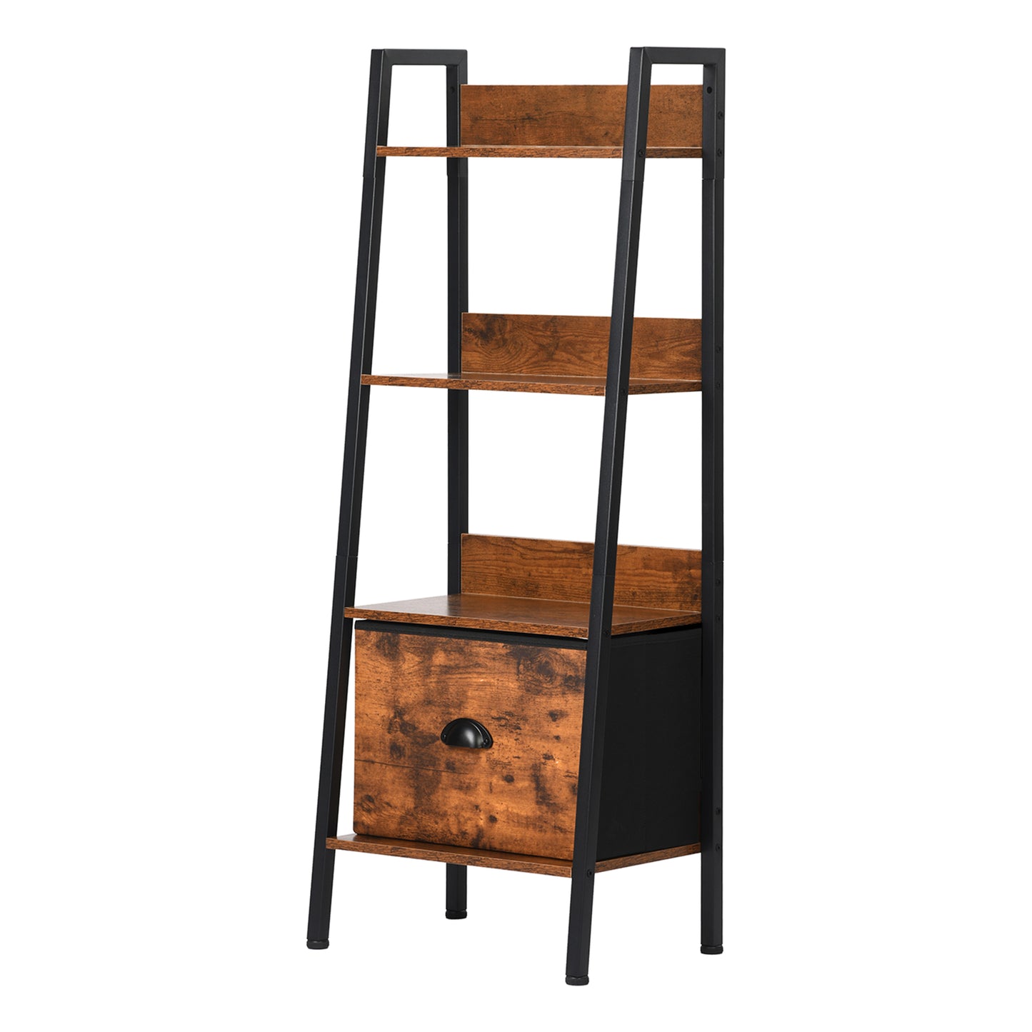 Slaapkamer Staande Planken 110cm Hoogte met IJzeren Poten-Vuurkleur - VOLENS