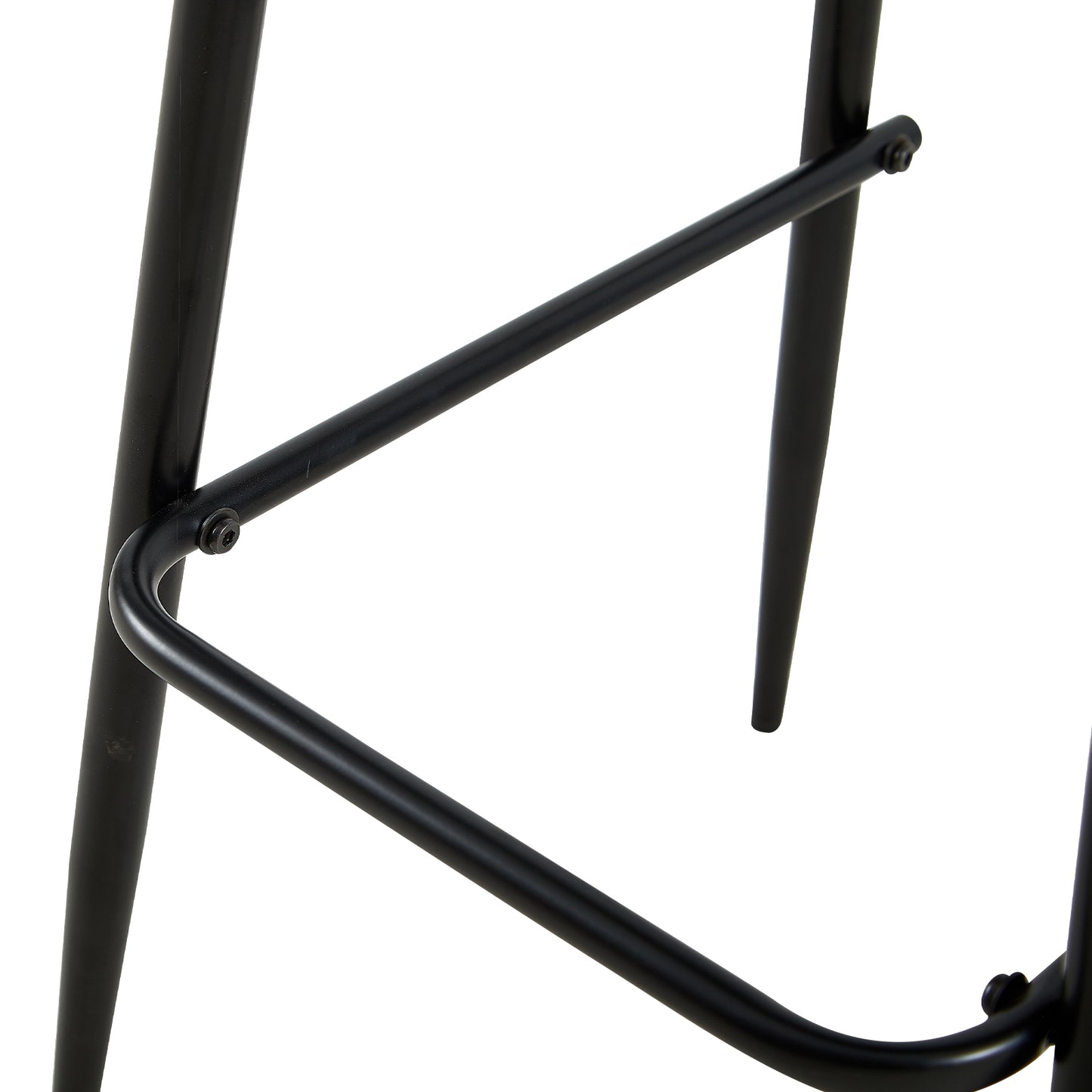Moderne ijzeren barkruk in industriële stijl Ademende holle rugleuning Set van 4- Zwart/Wit