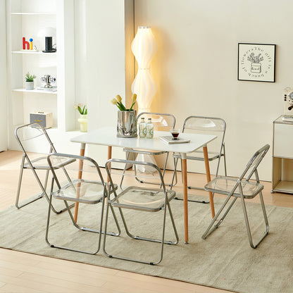 PURDY Stapelbare Vouwstoelen Set van 4/6 - Doorzichtig