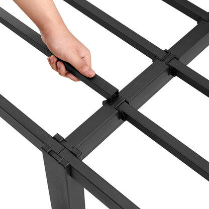 ALMA Eenpersoonsbedframe van metaal - Zwart