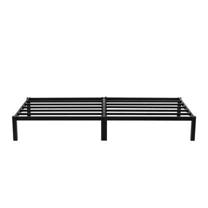 ALMA Eenpersoonsbedframe van metaal, set van 2 - zwart