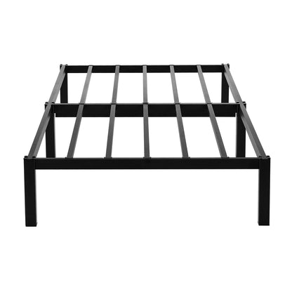 ALMA Eenpersoonsbedframe van metaal - Zwart