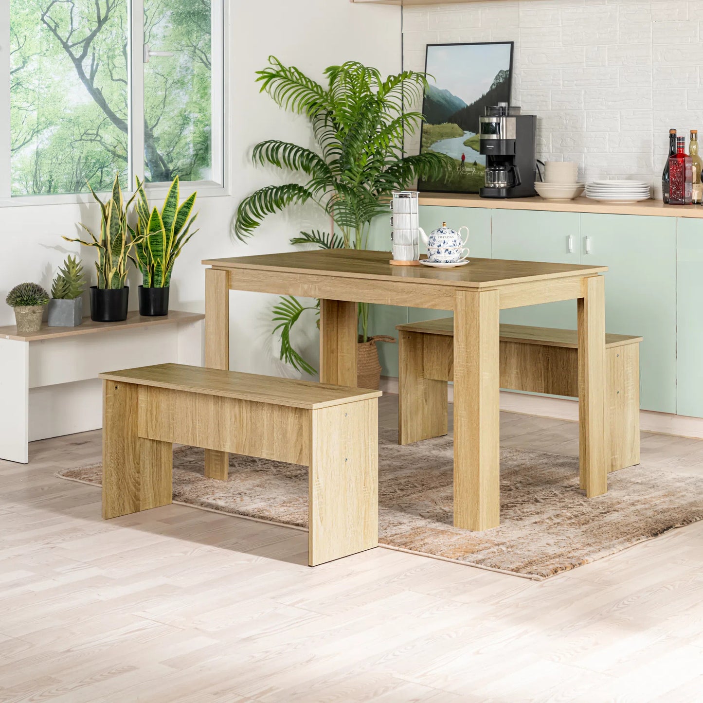 ANIWA Eettafel met 120cm - EIKEN