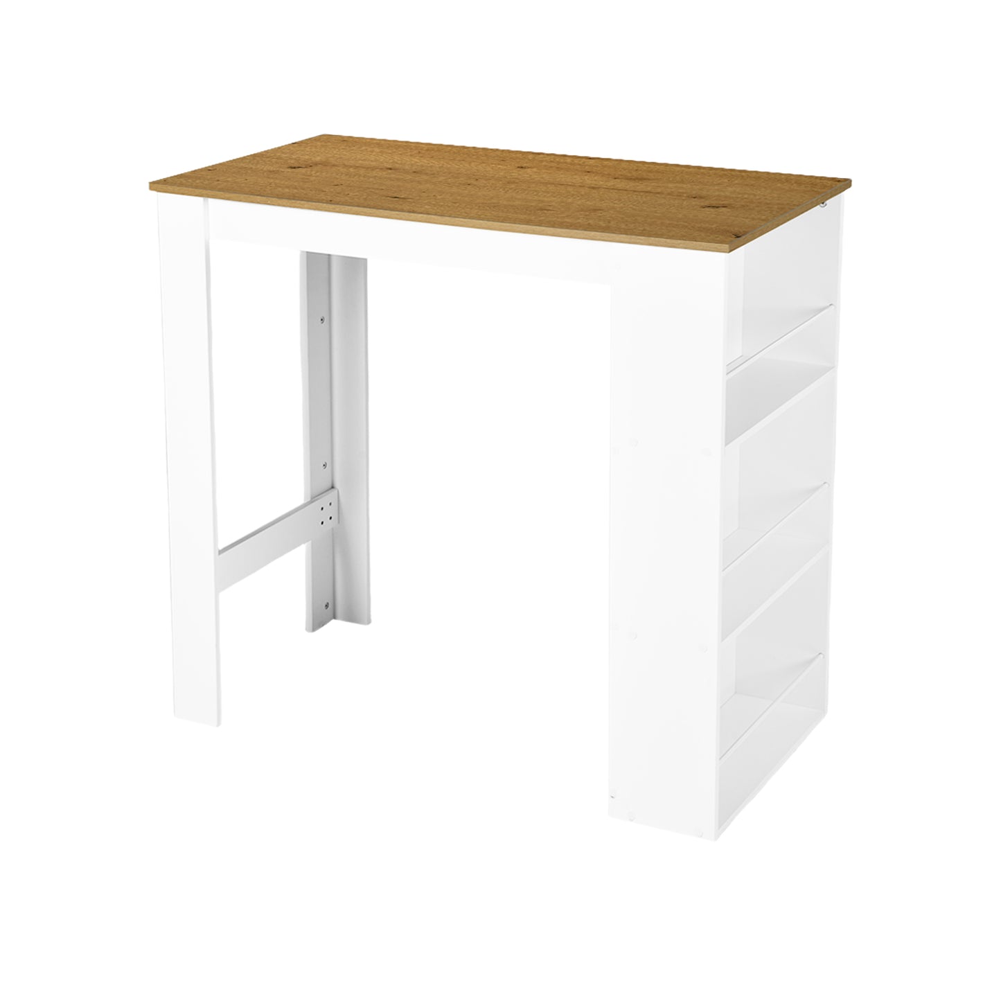 Keuken- en bartafel met 3 planken – Hoge tafel