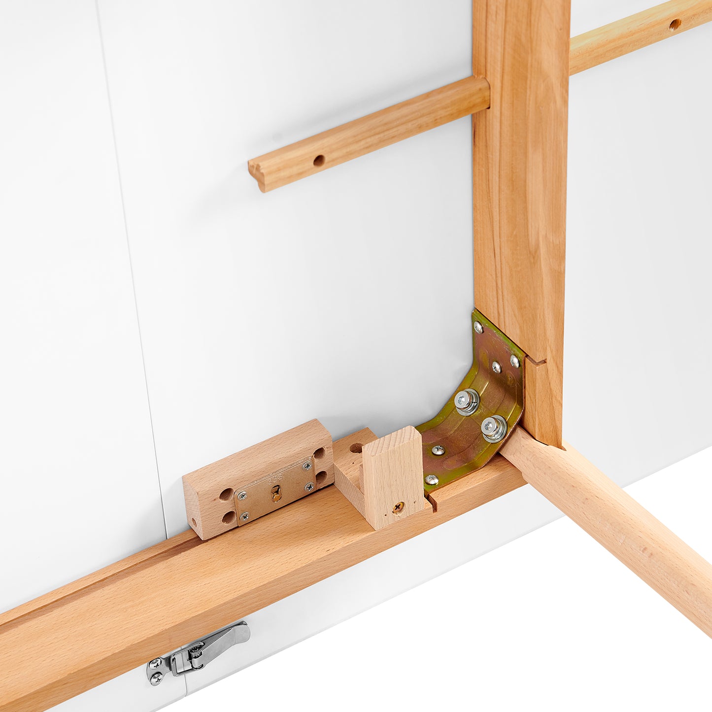 DUVALL Uitschuifbare eettafel rechthoekig wit 120-160 cm