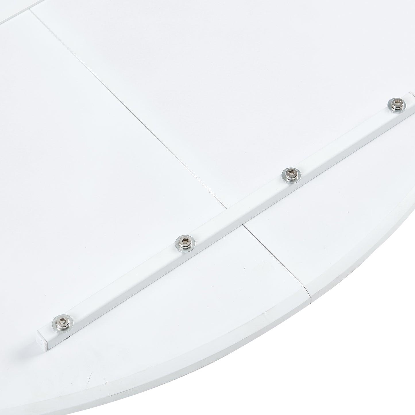 Ronde tafel van 120 cm met ijzeren poten (4 sectoren) - Wit
