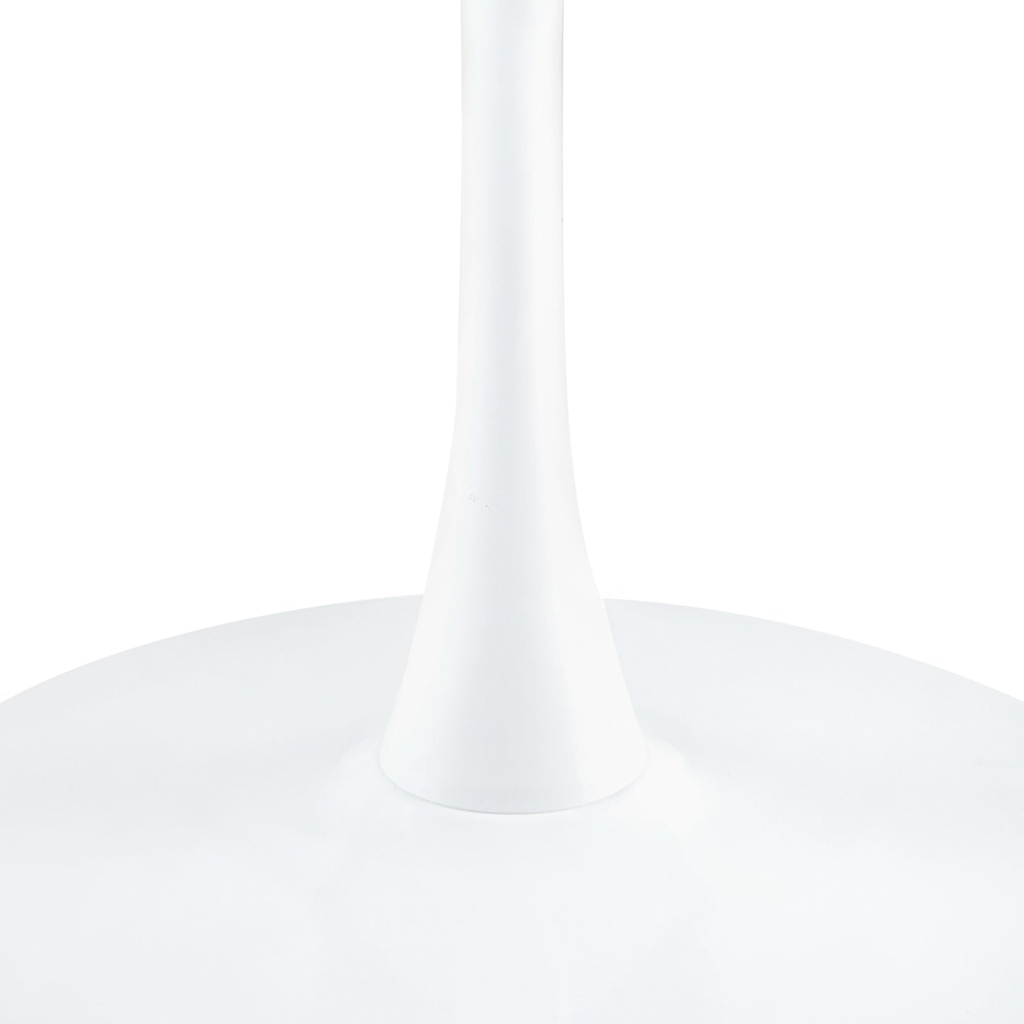 Ronde tafel van 120 cm met ijzeren poten (4 sectoren) - Wit