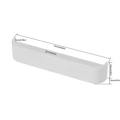 Moderne wandkapstok met verborgen muurhaken - wit