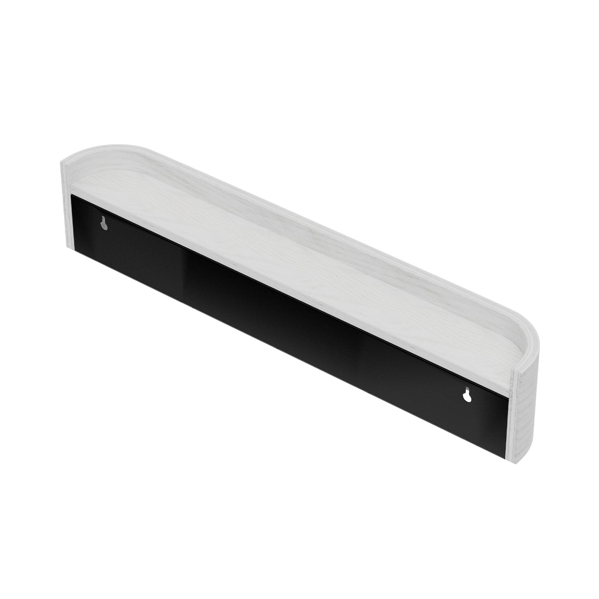 Moderne wandkapstok met verborgen muurhaken - wit