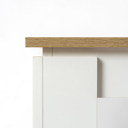 FELTON Houten Rechthoekige Eettafel met 120cm - Wit
