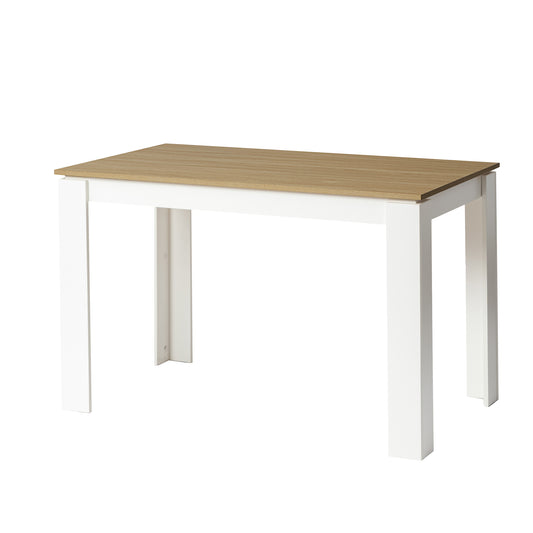 FELTON Houten Rechthoekige Eettafel met 120cm - Wit