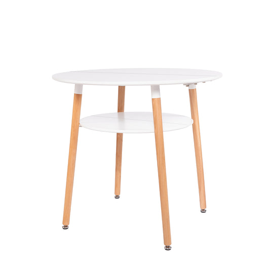 Ronde 2-laagse Salontafel Wit - FULLER