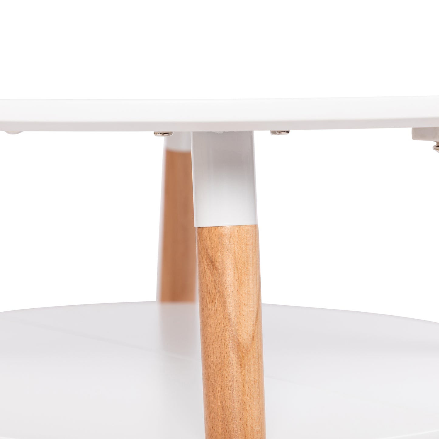 Ronde 2-laagse Salontafel Wit - FULLER