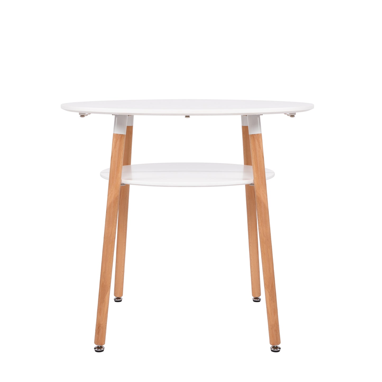 Ronde 2-laagse Salontafel Wit - FULLER