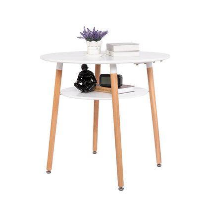 Ronde 2-laagse Salontafel Wit - FULLER