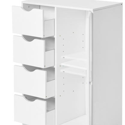 Opbergkast met lades en deuren Badkamerkast GRAYS - Wit