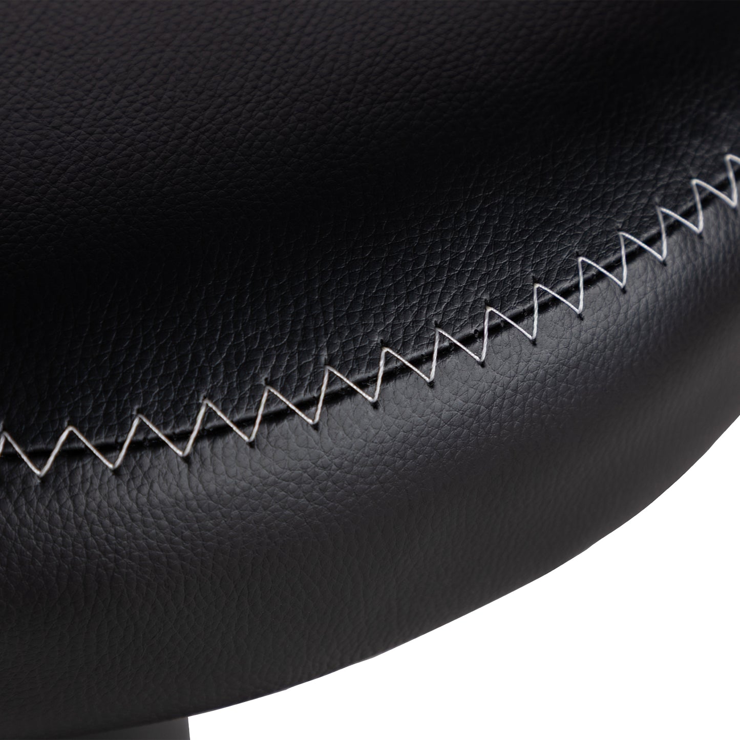 HAZLET Moderne verstelbare barkrukken met voetensteunen, set van 2 - Zwart