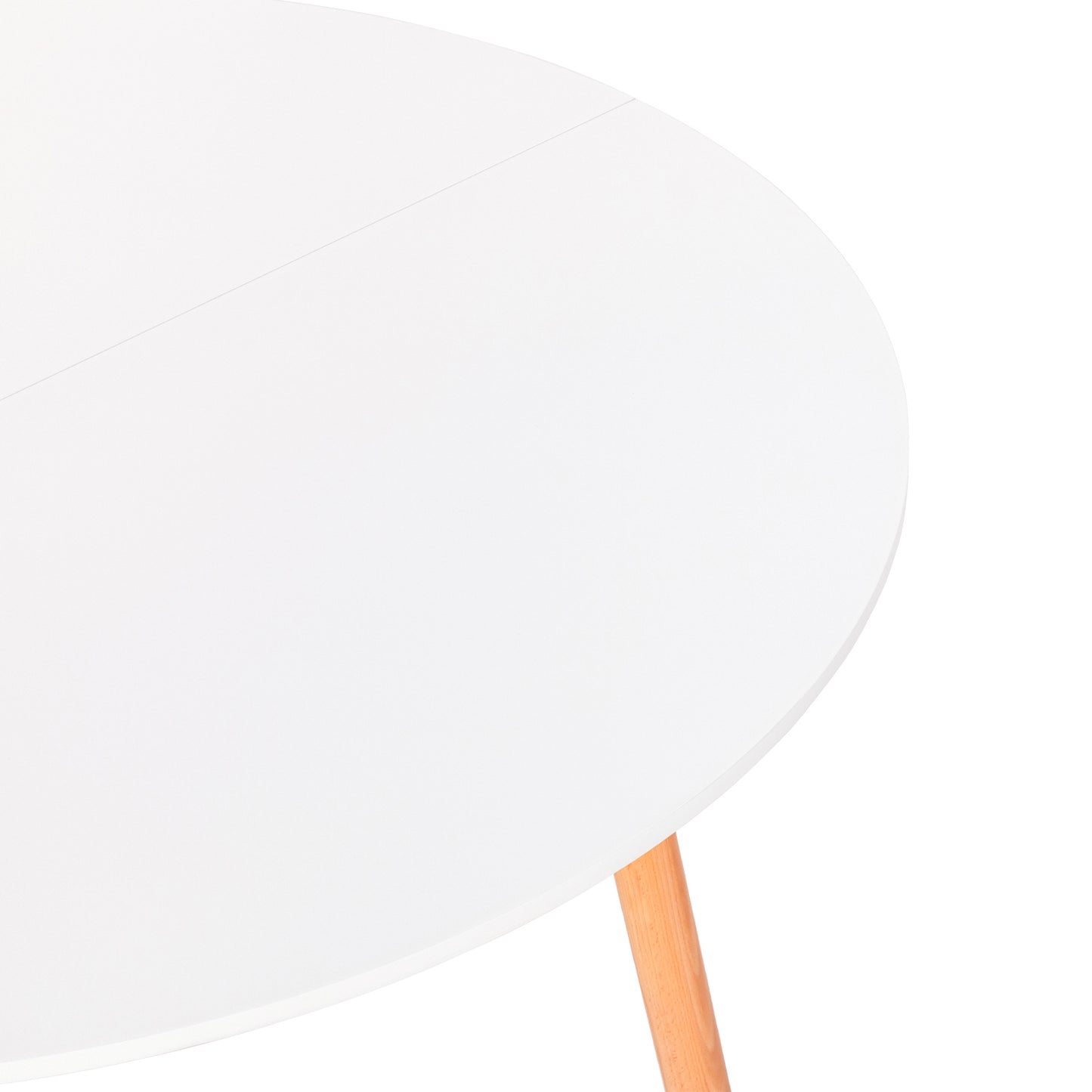 Ronde eettafel 100 cm met 4 poten - Wit