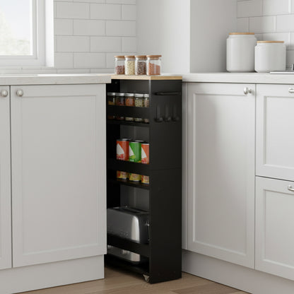 Smal uitschuifbaar kruidenrek, 4 lagen - LAMKIN