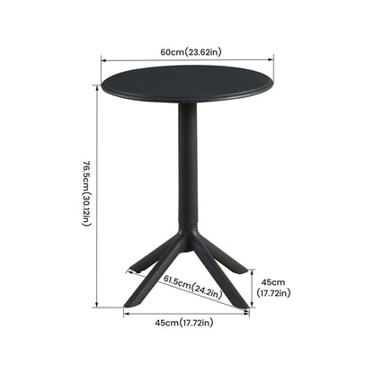Moderne Cocktailtafel Hoogte 75 cm, Zwart