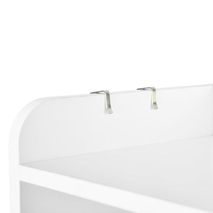 MELVIN Schoenenkast met 3 kleppen, schoenenrek 60 x 159,3 cm - MDF wit