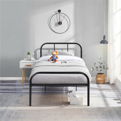 MILO Metalen Bed 90x190 cm Set van 2 - Zwart