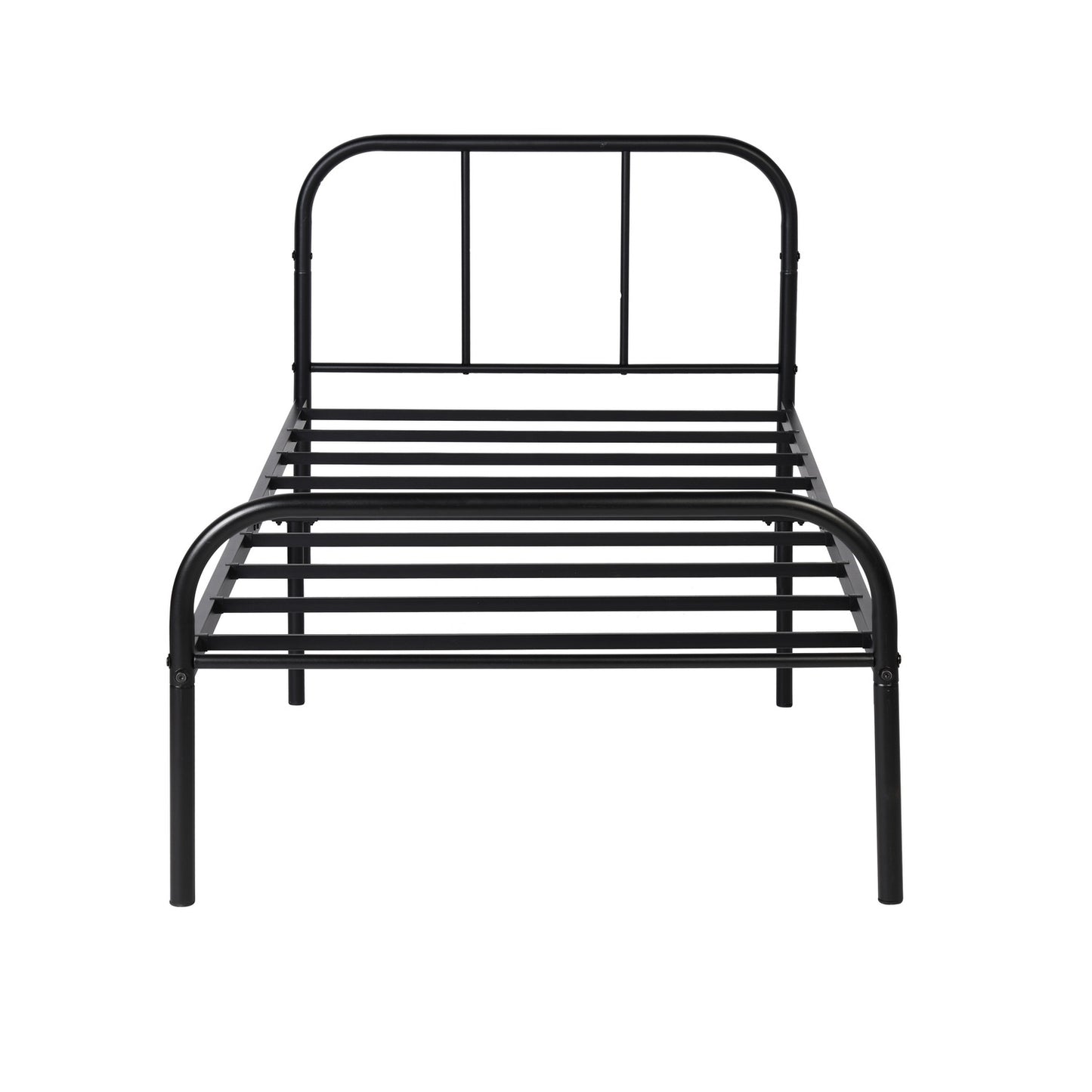 MILO Metalen Bed 90x190 cm Set van 2 - Zwart