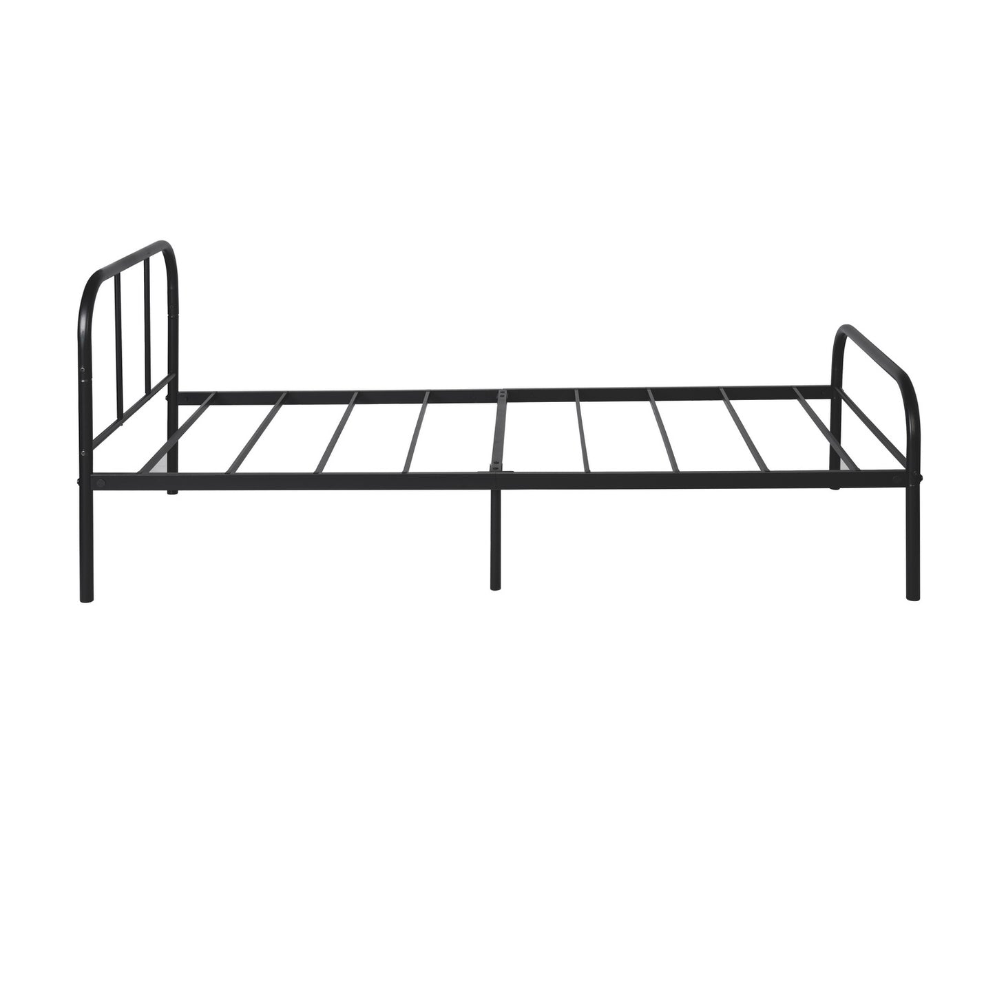 MILO Metalen Bed 90x190 cm Set van 2 - Zwart