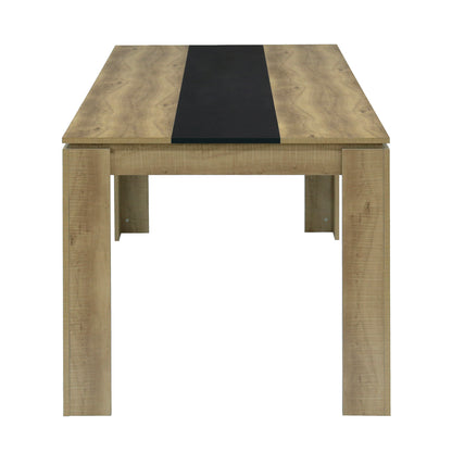 MUSK Eettafel met 110cm/120cm/140cm/160cm - Zwart