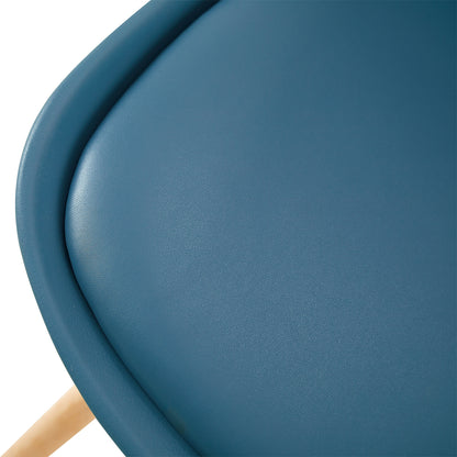OATS Set van 4/6 Zijdelingse Accentstoelen – Lichtgrijs Blauw / Donkergrijs Blauw/Groen ijs