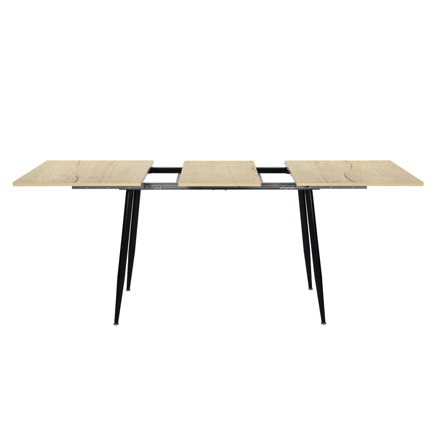 ONAVA Uitschuifbare Eettafel Rechthoekige Eikenhouten Keukentafel 120-160 cm