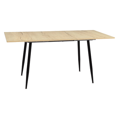 ONAVA Uitschuifbare Eettafel Rechthoekige Eikenhouten Keukentafel 120-160 cm